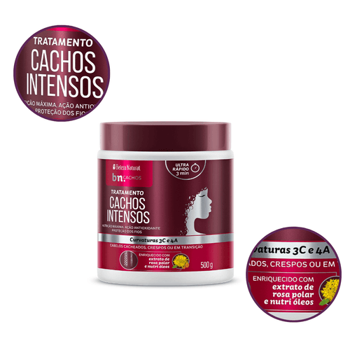 Máscara de Tratamento Cachos Intensos 500g | bn.Cachos